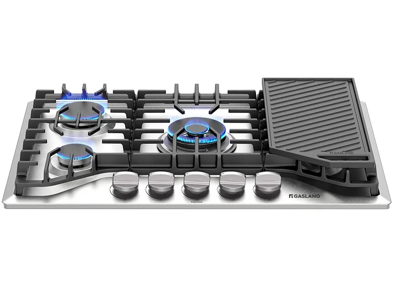 Gasland Chef  30" 5 Burners 30" Gas Cooktop, Stovetop, NG/LPG,Stainless Steel, Auto Ignition