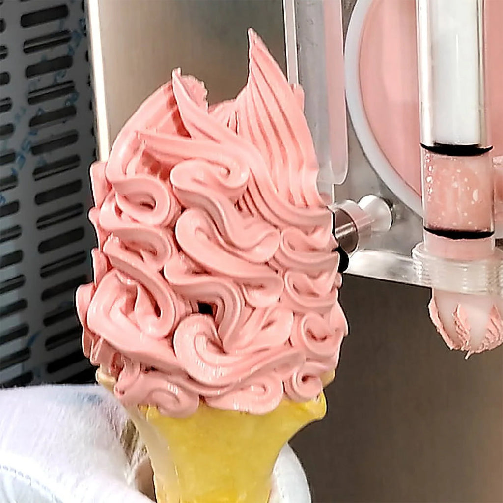 Kolice Commercial 3 Flavors Soft Serve Ice Cream Machine-Full Transparent Dispenser,Upper tanks Coolated