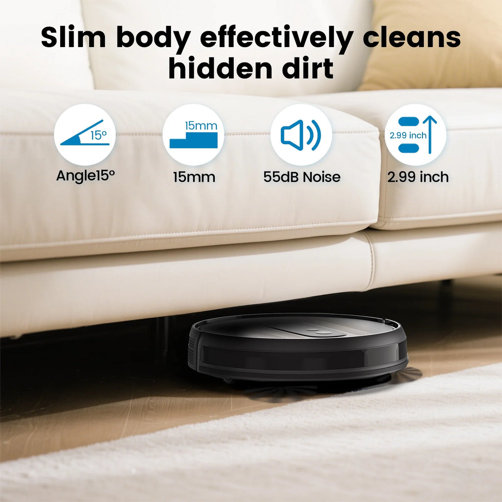 (2025Upgrade) AIRROBO?G50 Robot Vacuum with Home Mapping,2800  Strong power,Wi-fi Connect