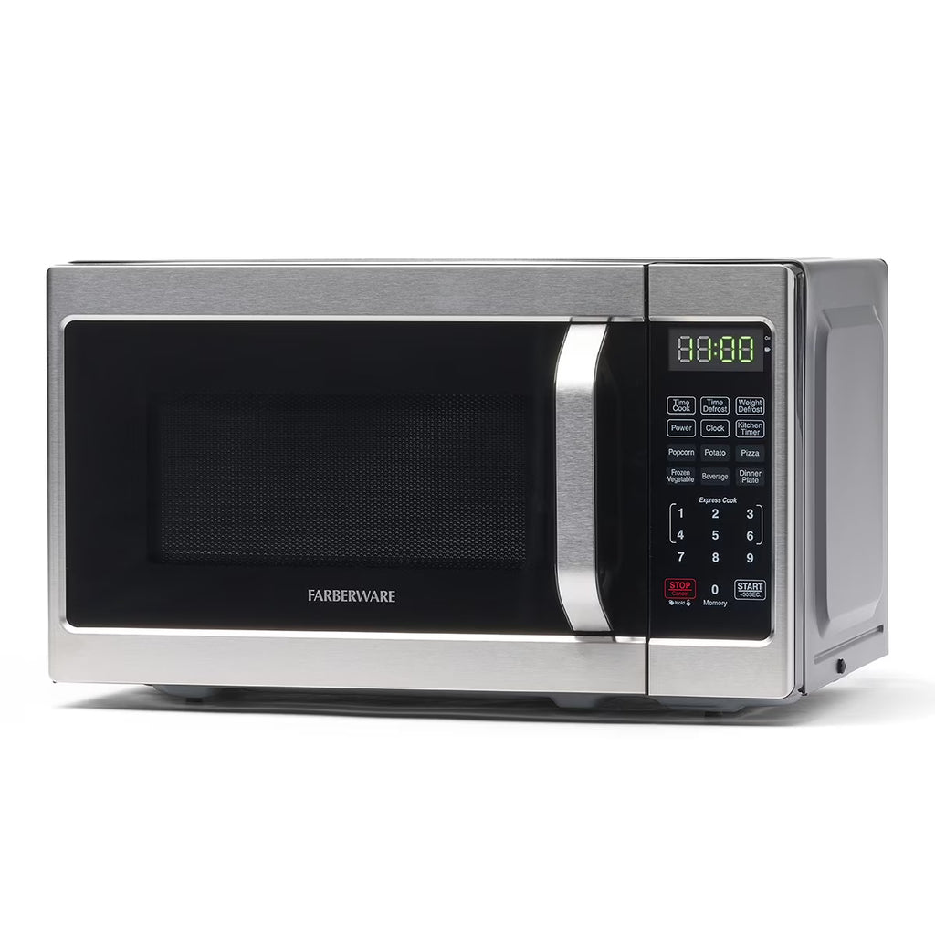 Farberware 1.1 Cu. Ft. 1000-Watt Compact Microwave Oven, Black