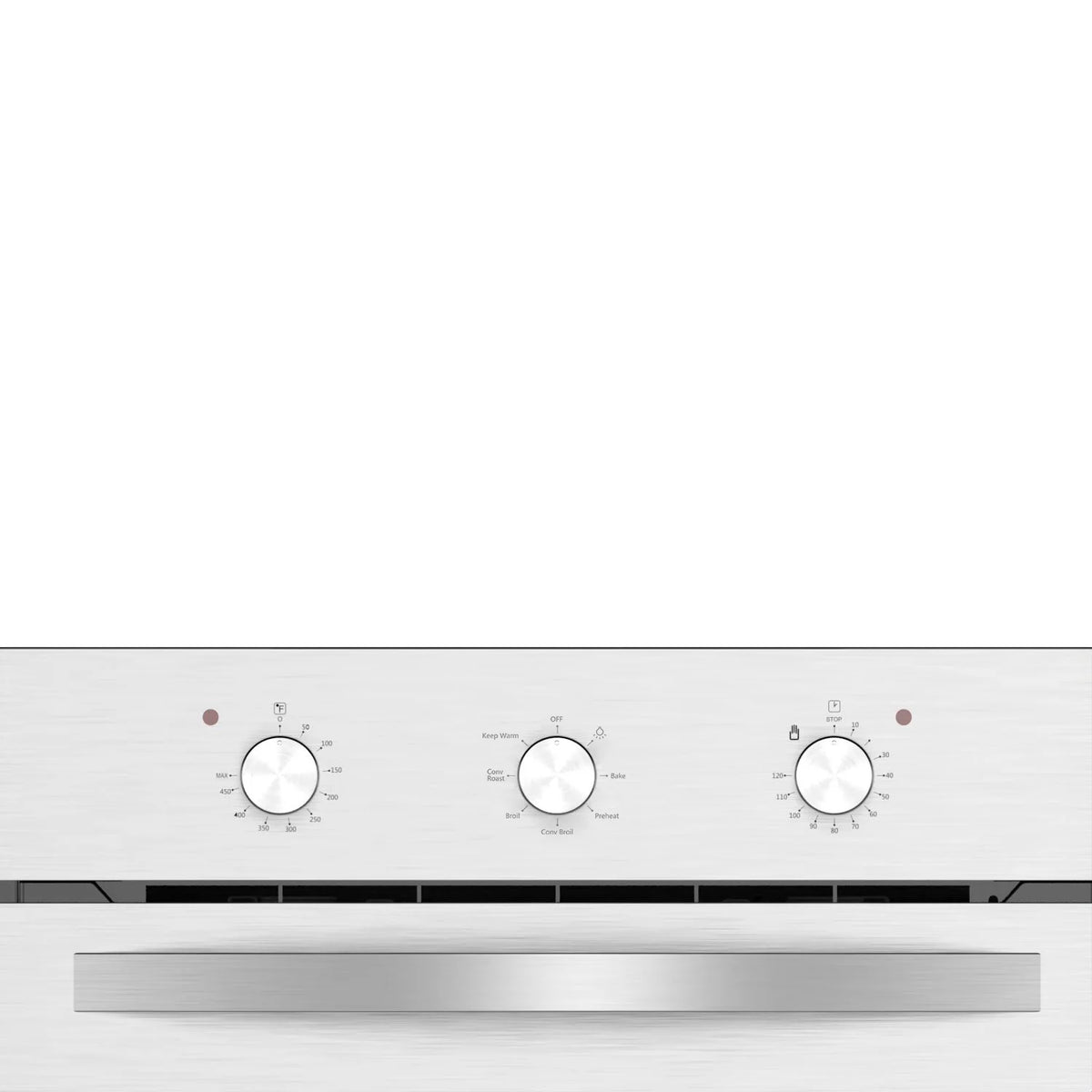 Empava 24 inch 10 Cooking Functions with Rotisserie Electric LED Display Touch Control Built-in Convection Single Wall Oven