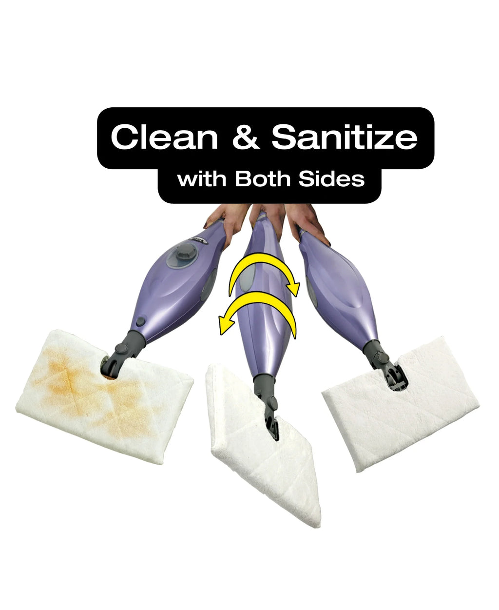 Shark S3501 Steam Pocket Mop, With 2 Washable Pads, Easy Maneuvering, Quick Drying, Soft-Grip Handle and Powerful Steam