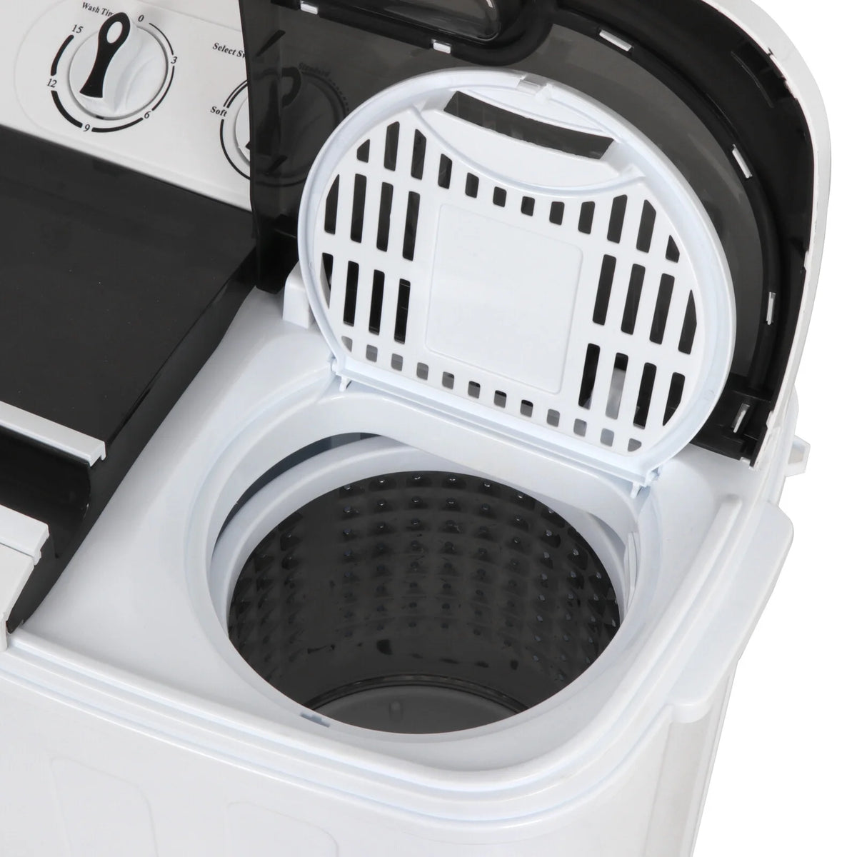 SuperDeal Compact Twin Tub Washing Machine Top Load 8 lbs Washer 5 lbs Dryer