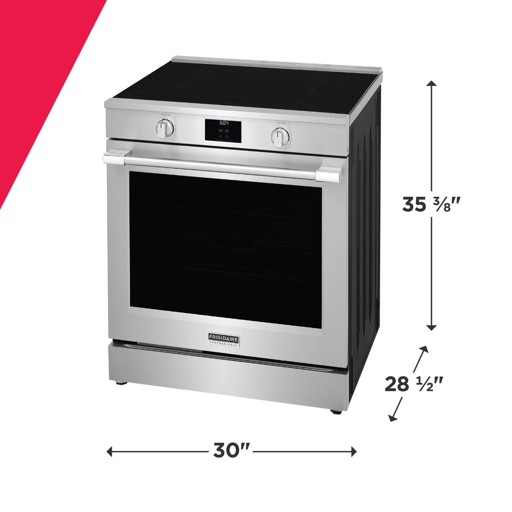 Frigidaire Professional 30" Induction Range with Air Fry, Stainless Steel