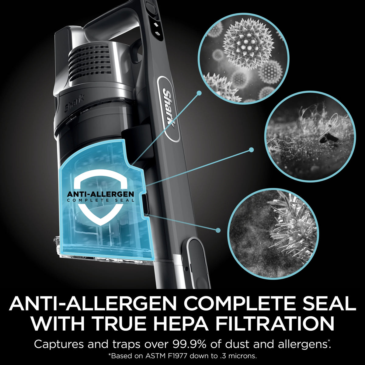 Restored Shark® Cordless Pet Stick Vacuum with Anti-Allergen Complete Seal, IX140H (Refurbished)