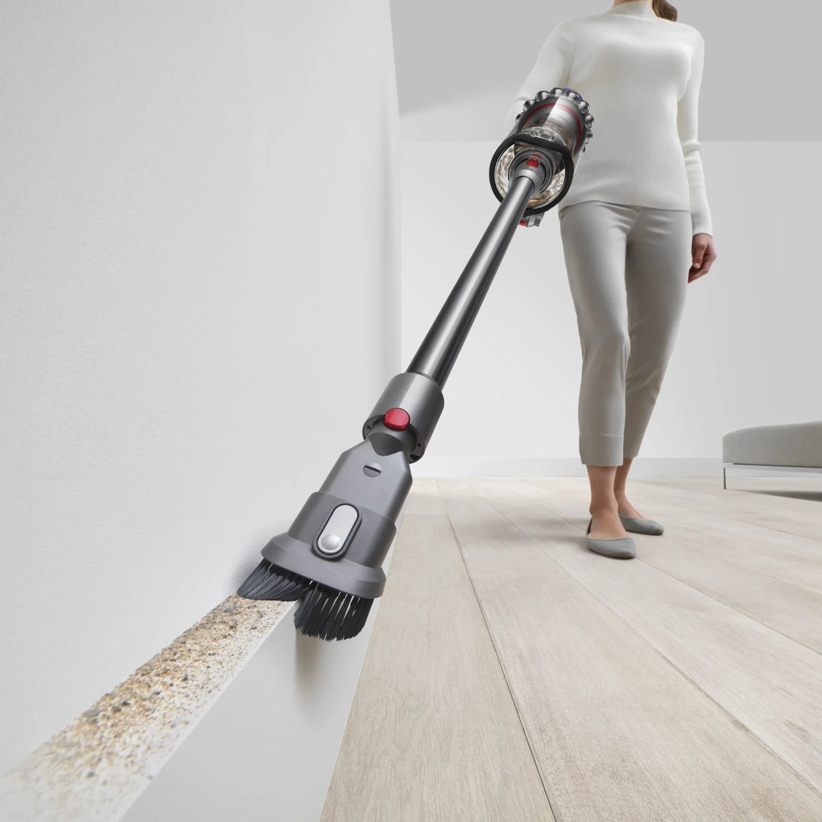 Restored Premium Dyson Outsize Extra Cordless Vacuum Cleaner | Nickel/Iron (Refurbished)