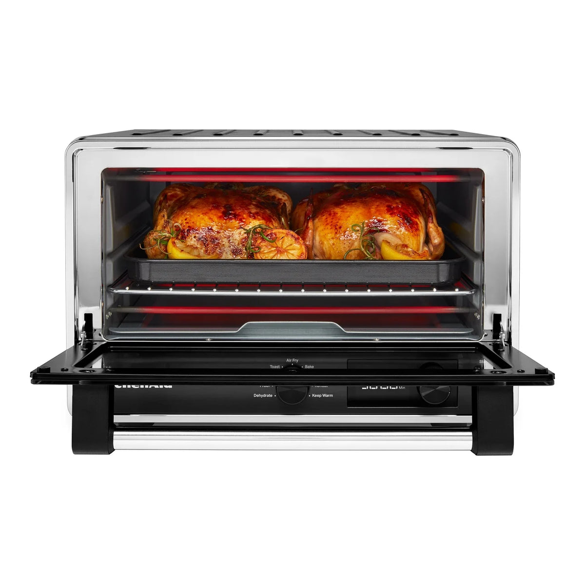 KitchenAid Dual Convection Countertop Oven with Air Fry and Temperature Probe, Black Matte, KCO224BM