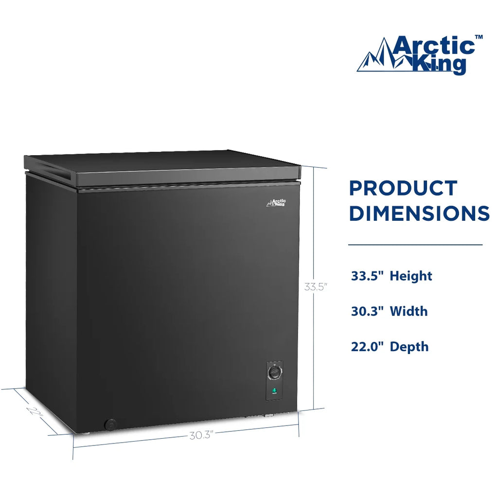 Arctic King 7.0 Cu ft Chest Freezer, Convertible, Black