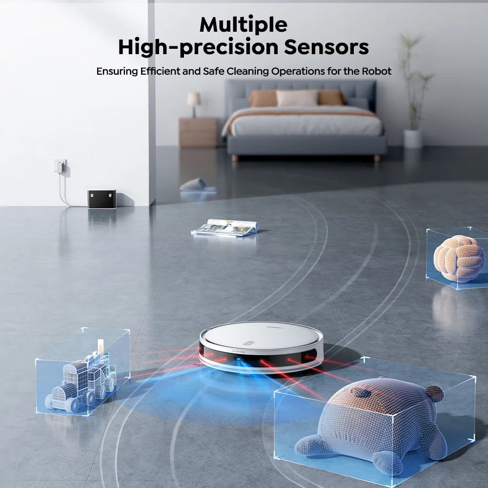 Laresar L10 Robot Vacuum Cleaner Lidar Navigation, 6500Pa 180Min Smart Robot Vacuum and Mop Combo, App/Alexa Control, for Carpet Pet Hair Hard Floor