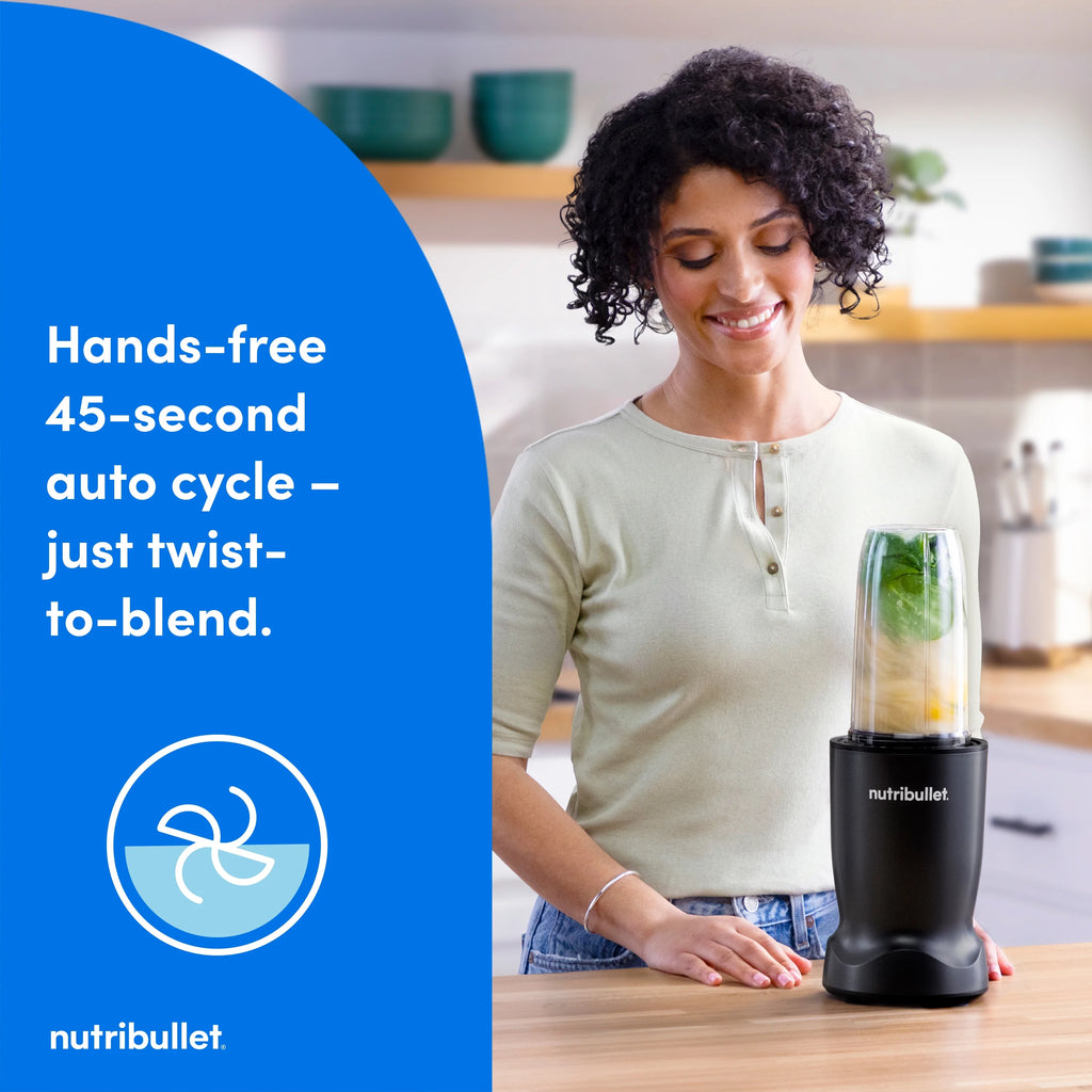 nutribullet Turbo Single Serve Blender NB10400AK, 1000W Matte Black
