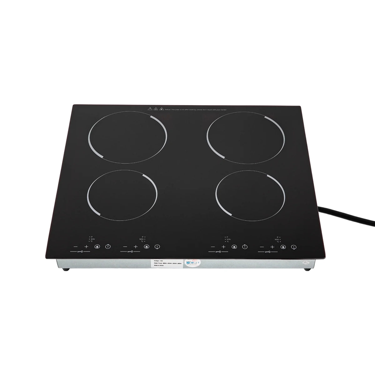 110V Electric Cooktop, Built-in Cooktop 3000W, Electric Stove Top with 4 Electric Burners, 9 Heating Level, Kid Safety Lock, Sensor Touch Control