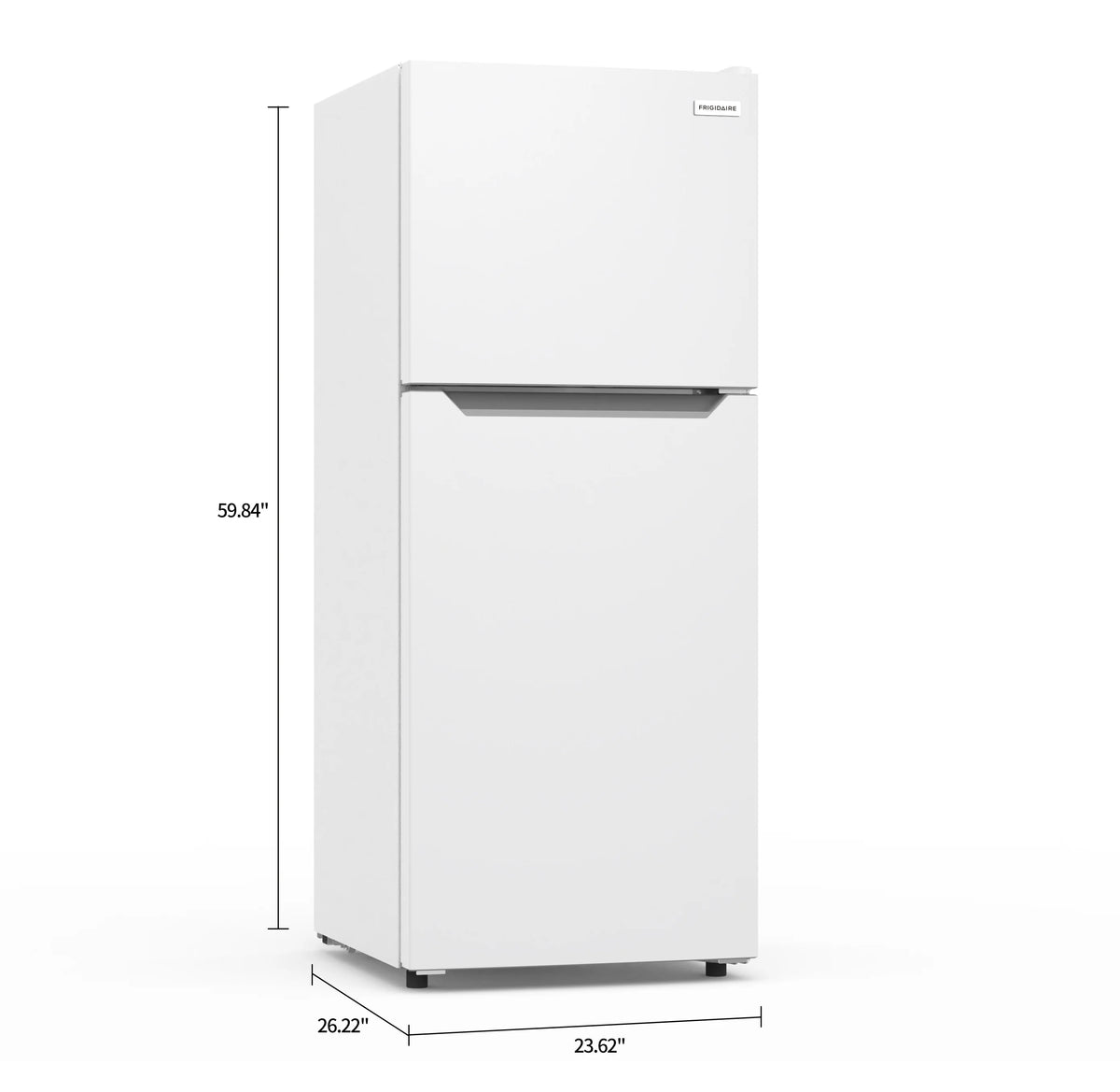 Frigidaire 10 Cu. Ft. Top Mount Refrigerator, Frost Free, Platinum, EFR1033-SS-6Com