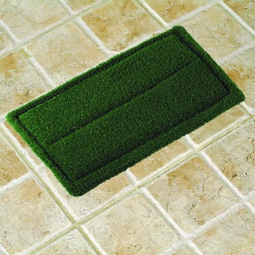 Americo TurfScrub Brush Floor Pad, 14 x 20, Green, 4/Carton