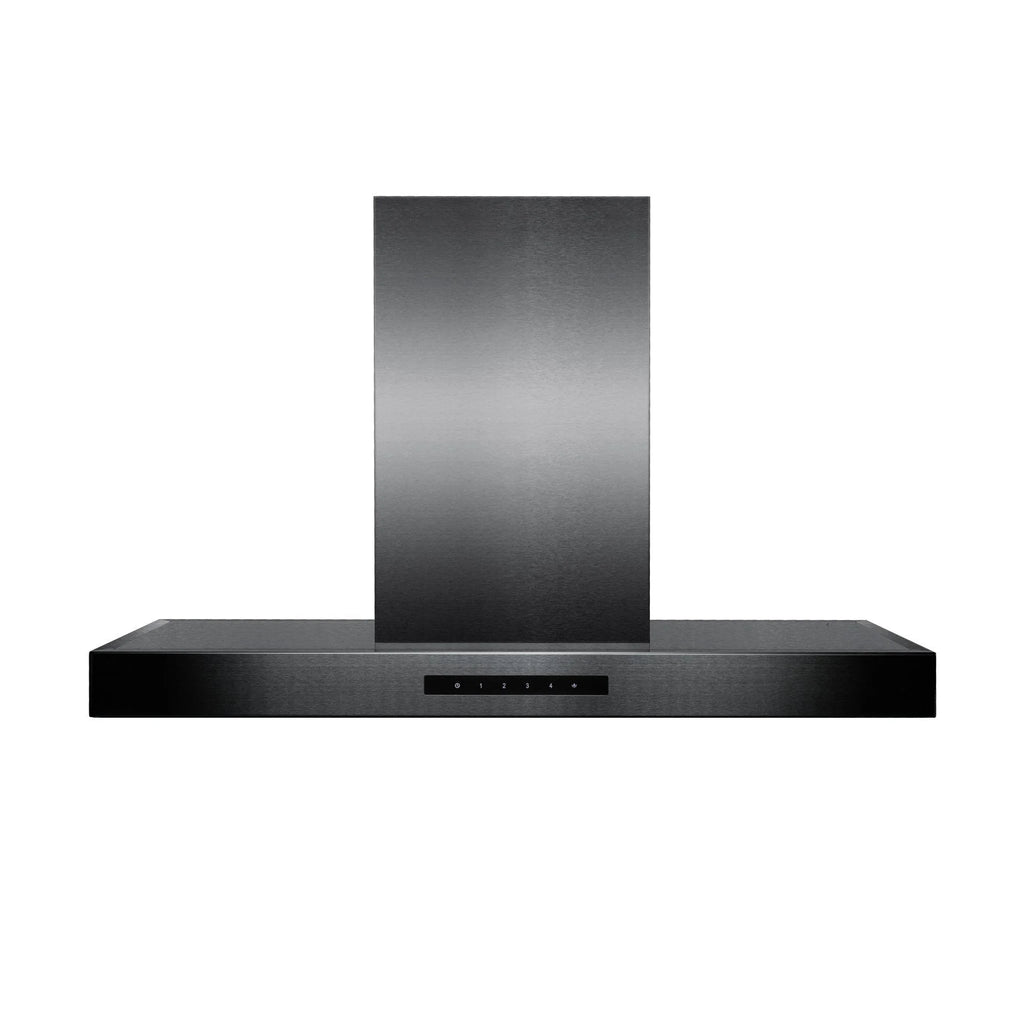 ZLINE 36 in. Island Mount Range Hood in Black Stainless Steel (BSKE2iN-36)
