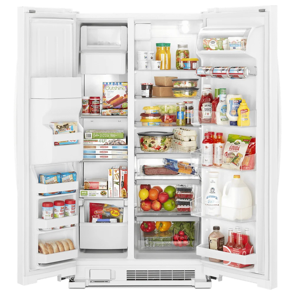 WHIRLPOOL WRS325SDHW side by side freestanding refrigerator