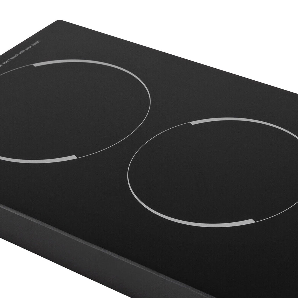 2100W Electric Induction Cooktop Stove Top 2-Burner Touch Control + Child Lock