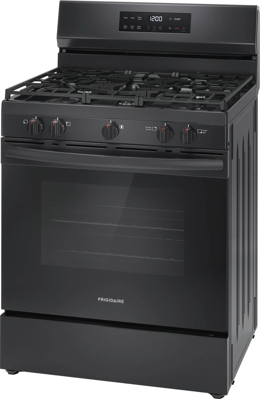Frigidaire FCRG3062AS 30" Gas Range with Steam Clean, Stainless Steel