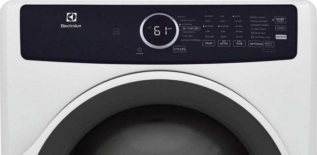 Electrolux Front Load Perfect Steam Electric Dryer with Instant Refresh, 8.0 Cu. Ft.