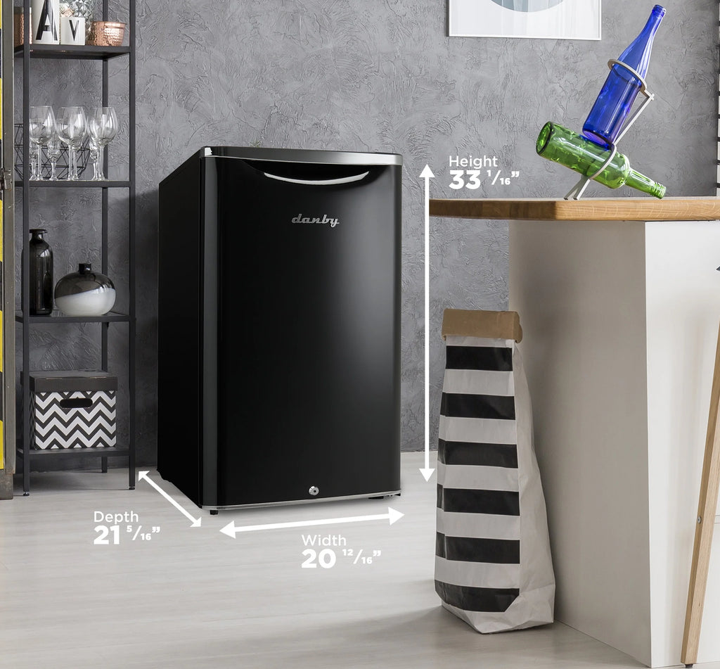 Danby 4.4 cu. ft. Retro Compact Fridge in Iridium Silver (DAR044A6DDB)