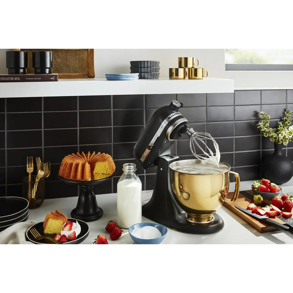 KitchenAid 5 Quart Tilt-Head Metallic Finish Stainless Steel Bowl, Radiant Gold, KSM5SSB