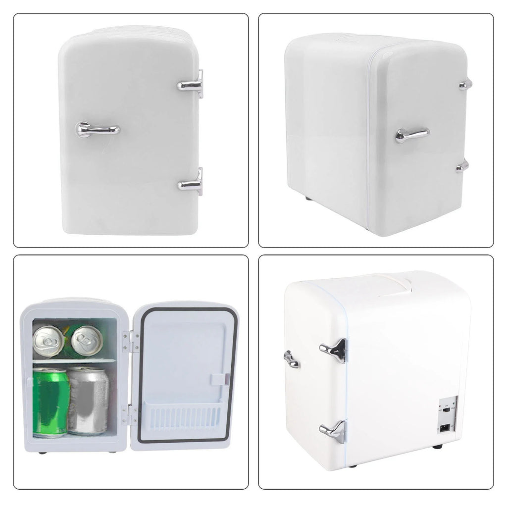 Mini Beauty Fridge, Mini Refrigerator Fridges for Bedrooms, Portable Small Fridge for Car, Travel, Home Skincare, Makeup (UK Plug)