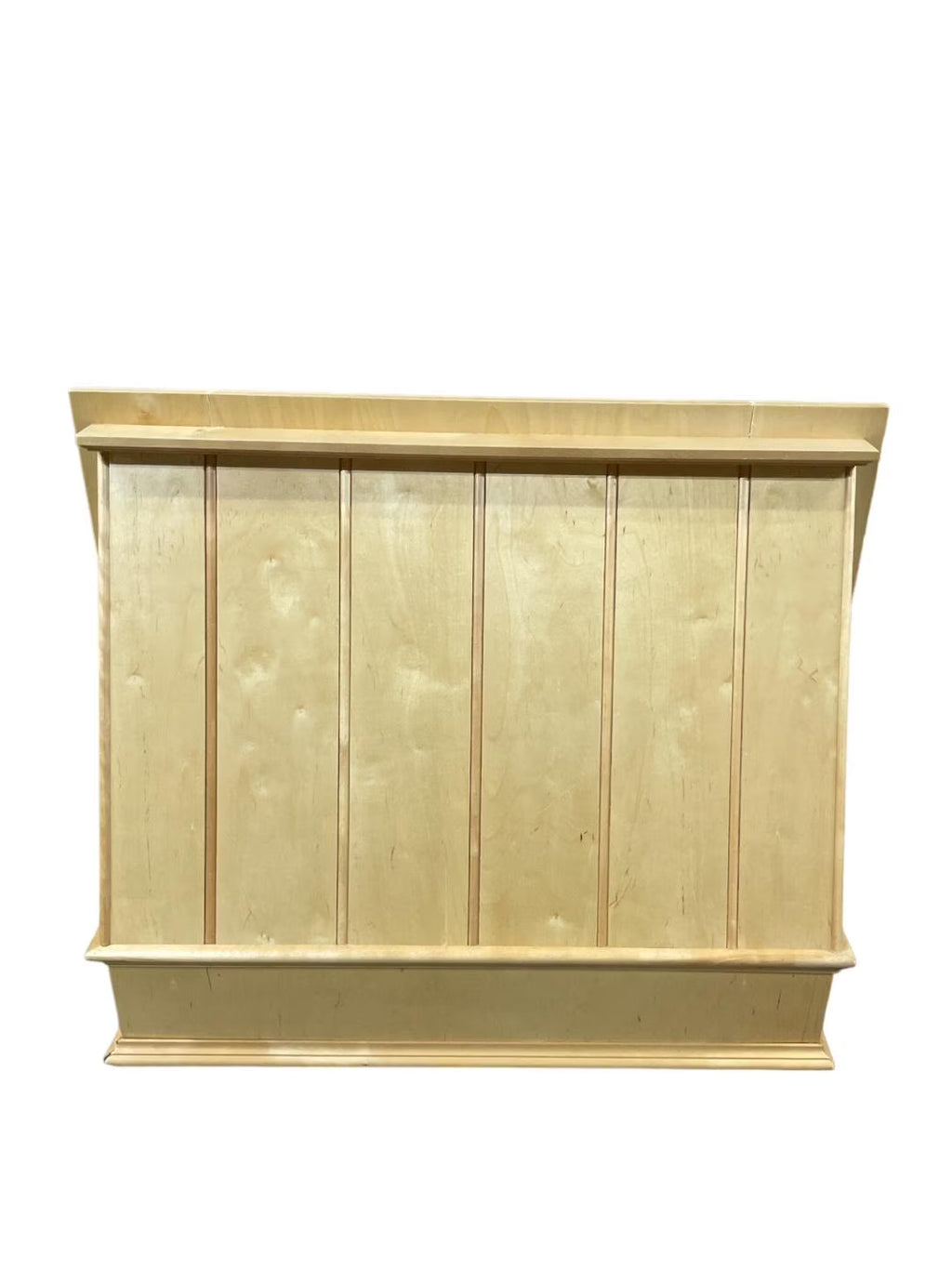 Wood Wall Mount Range Hood Cover Maple finish, 30W x 24H x 10.5D inches, No Ventilator/No liner Included