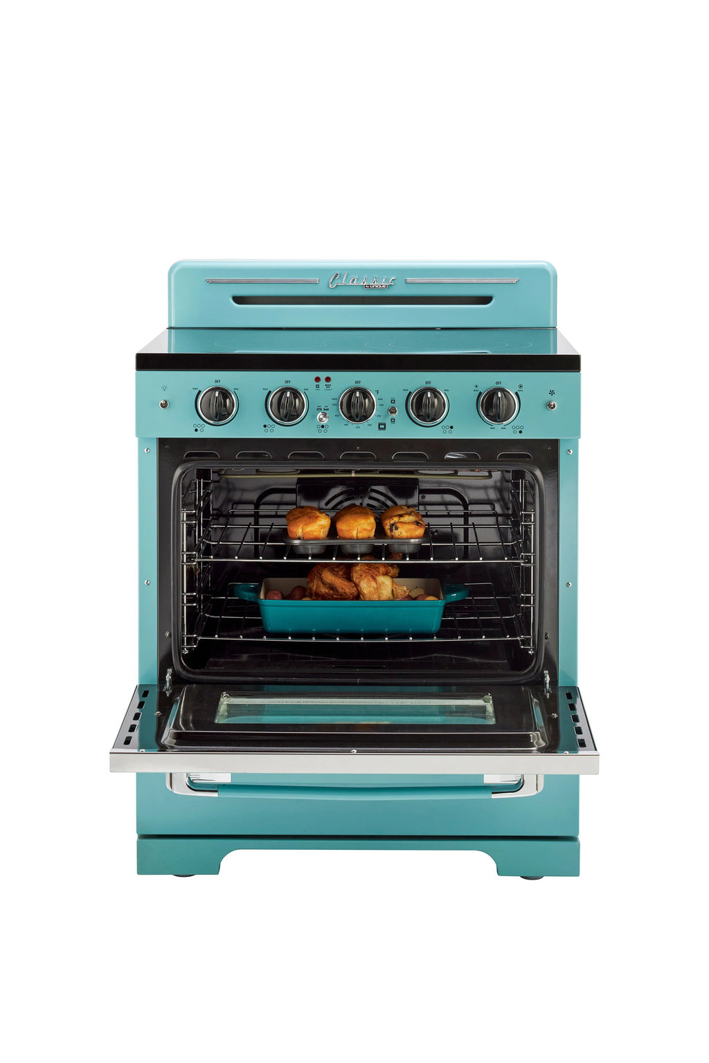 Unique Appliances Oven 30.0 in 3.9 cu/ft Electric Freestanding Range in Marshmallow White