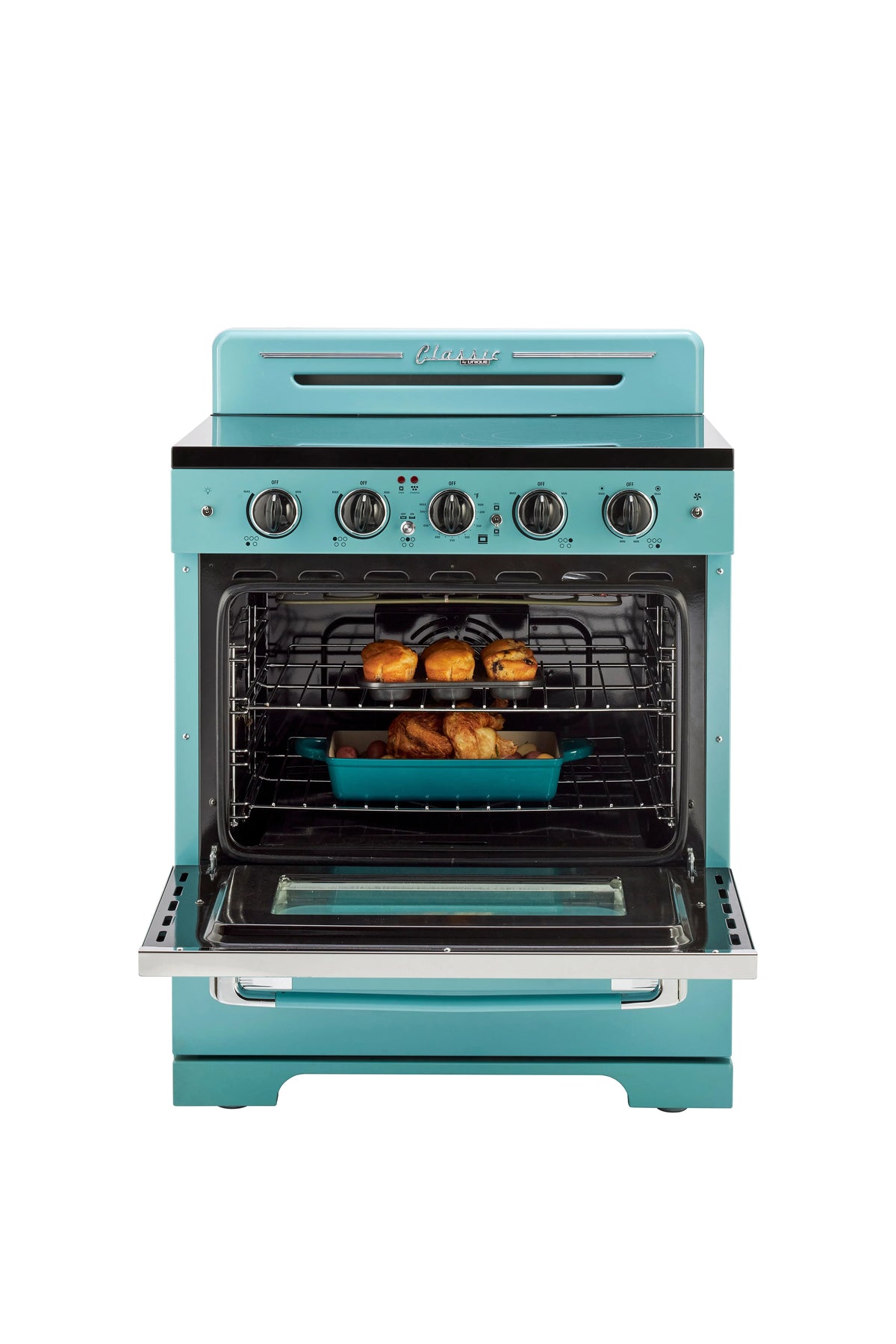 Unique Appliances Oven 30.0 in 3.9 cu/ft Electric Freestanding Range in Marshmallow White
