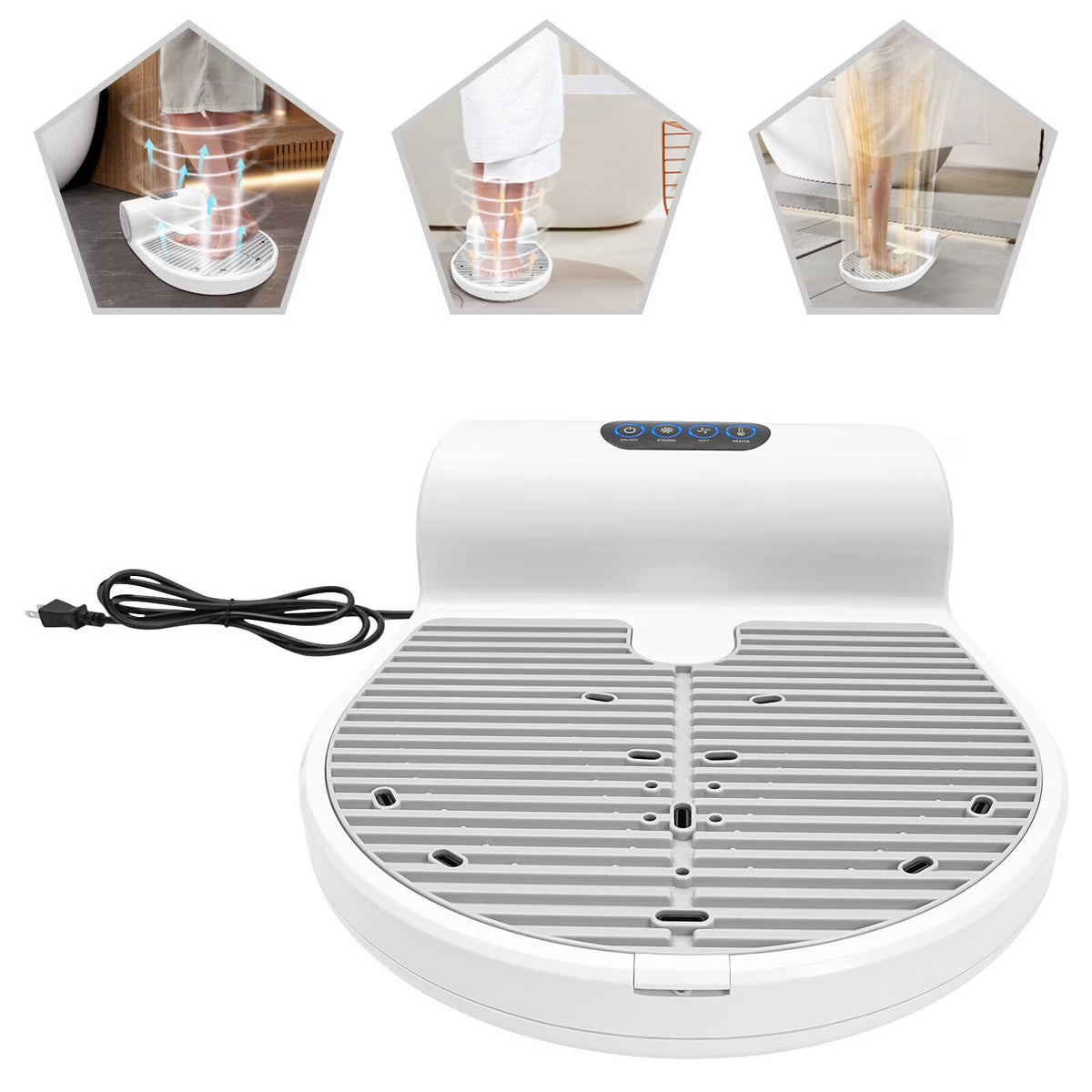 Full Body Dryer Shoots Air of 100mph for Quick Dry - Supports up to 350lb
