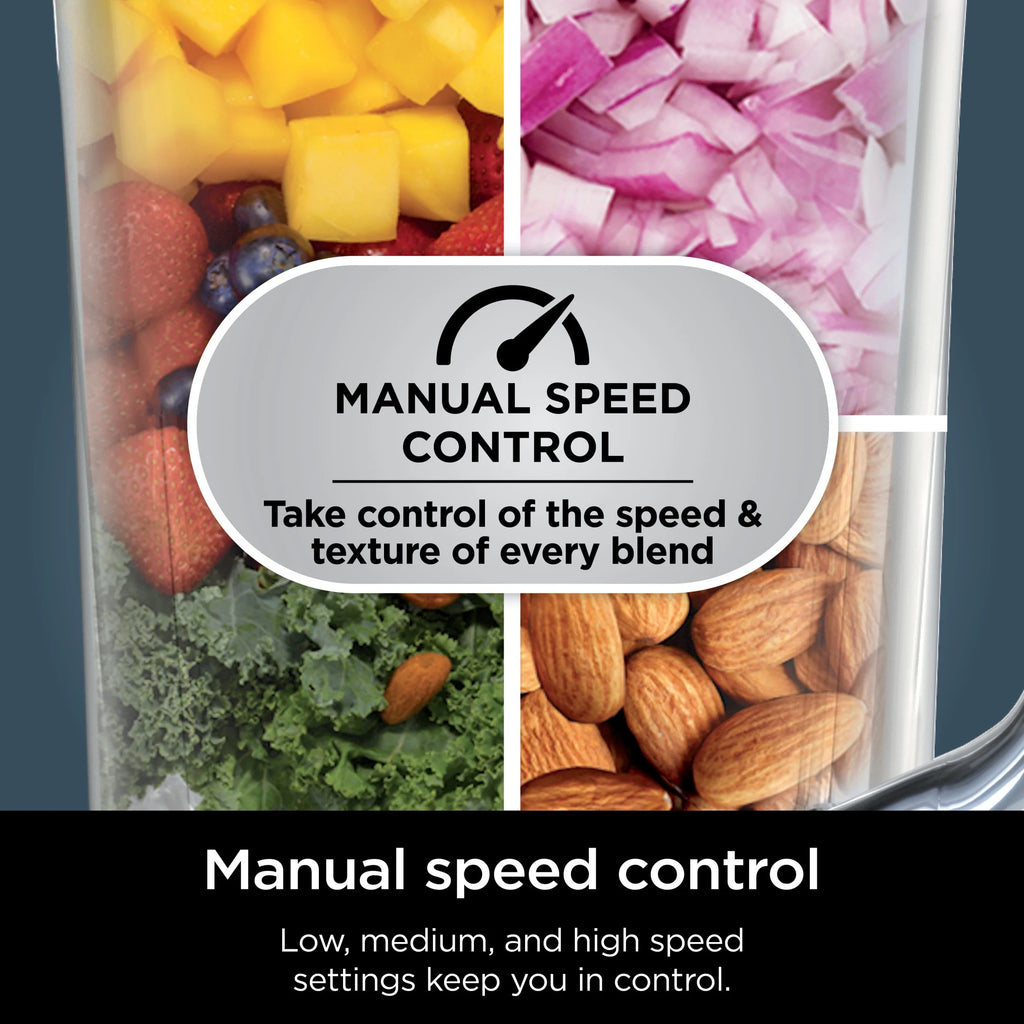 Ninja Detect Duo Power Blender + Personal Single-Serve, BlendSense Technology, Kitchen Countertop, 1700 Watts, 72 oz Pitcher, 24 oz Cup, TB300 Silver