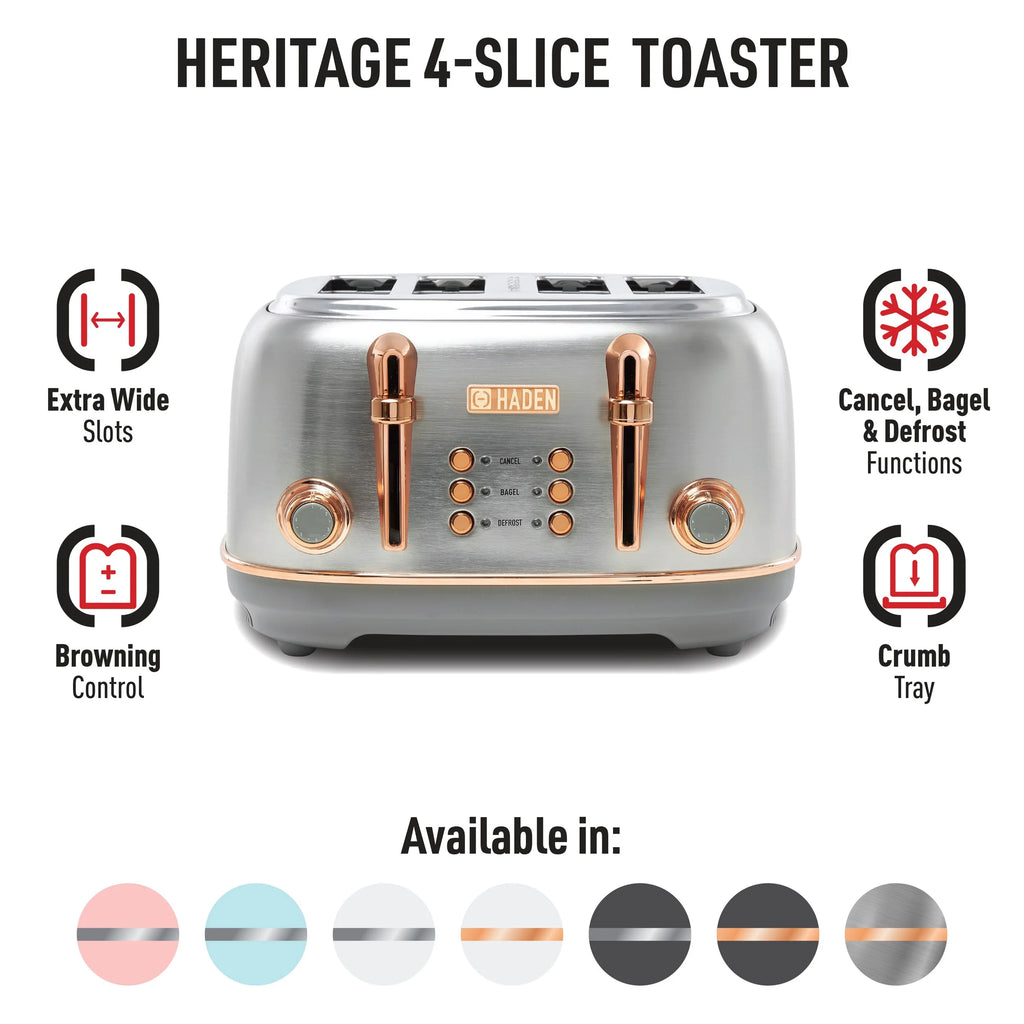 TOSTR SS BLK 1500W 4SLOT (Pack of 1)