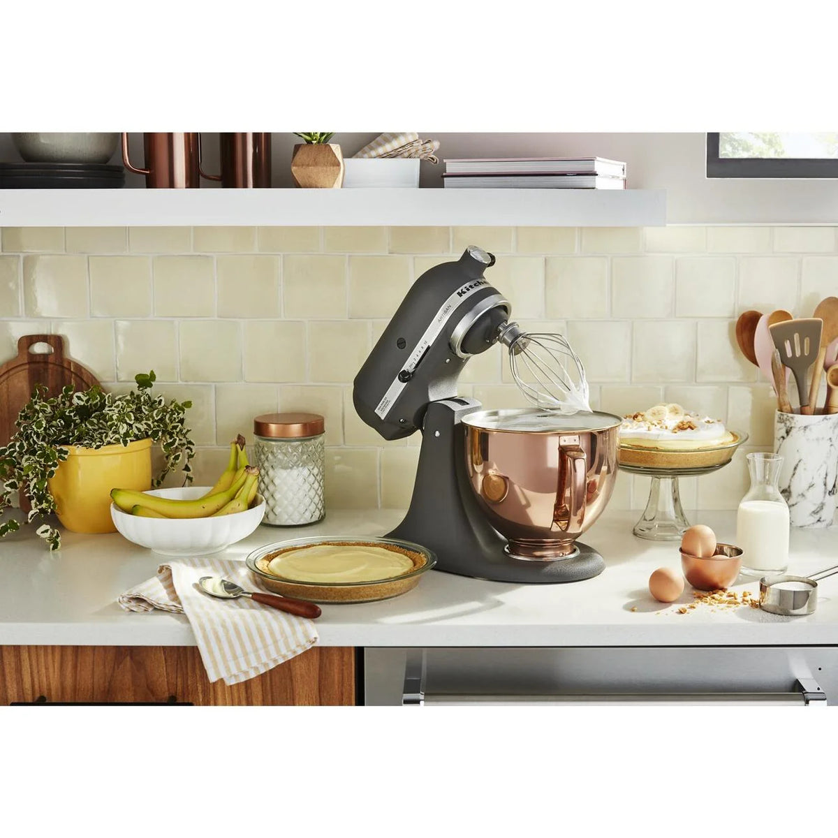KitchenAid 5 Quart Tilt-Head Metallic Finish Stainless Steel Bowl - KSM5SSB