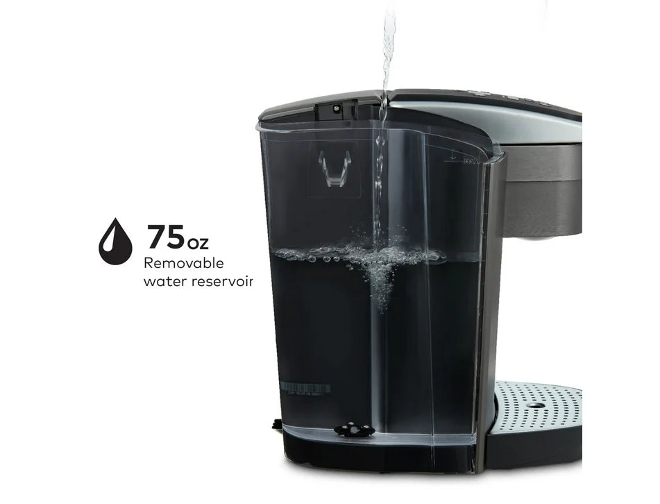 Restored Keurig K-Elite Single-Serve K-Cup Pod Coffee Maker, Brushed Slate (Refurbished)