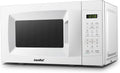 Countertop Microwave with Sound On/Off, Eco Mode, and Convenient One-Touch Button, 0.7 Cubic Foot, White