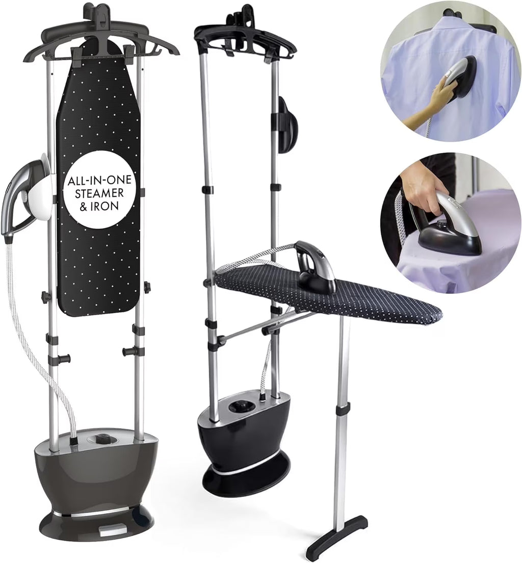 Steam & Go All-in-One Garment Steamer & Clothes Iron with Ironing Board & Hanger