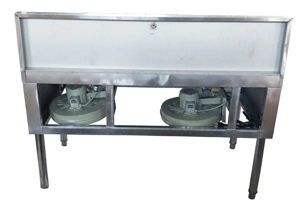 EQCOTWEA Commercial High Fire Gas Stove LPG Cooking Stove Double Burner Stainless Steel
