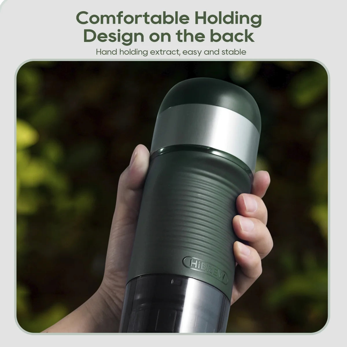 HiBREW H4B Portable Espresso Maker, Travel Coffee Machine for Car & Home, Fit Nes*/DG*/Pods/Ground Coffee