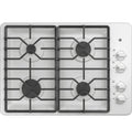 GE? Appliances 30" Built-In Gas Cooktop model JGP3030DLWW white 4 3/4 Hx 30 W x 21 D