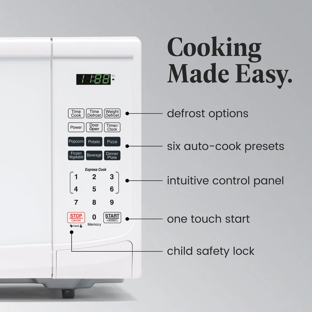 Farberware Classic 0.9 Cu. Ft 900-Watt Microwave Oven, Stainless Steel