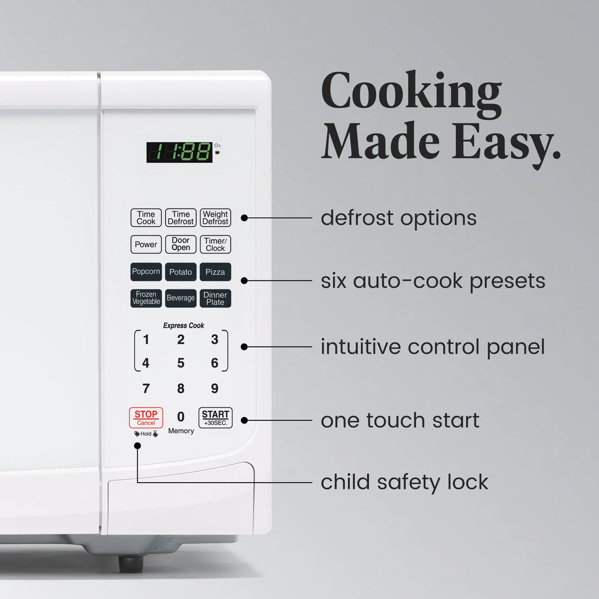 Farberware Classic 0.9 Cu. Ft 900-Watt Microwave Oven, Stainless Steel