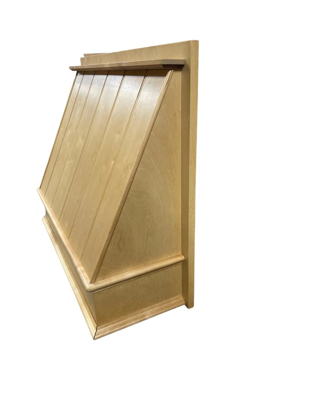 Wood Wall Mount Range Hood Cover Maple finish, 30W x 24H x 10.5D inches, No Ventilator/No liner Included