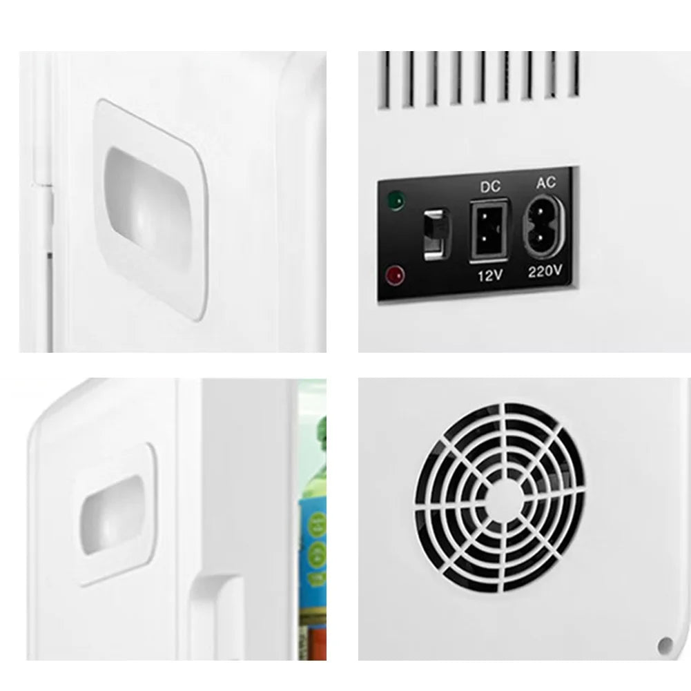 Neofun Portable refrigerators, 4L Mini Fridge 6 Can Portable Cooler & Warmer Compact Refrigerators for Food, Drinks, SkinCare, Office Desk