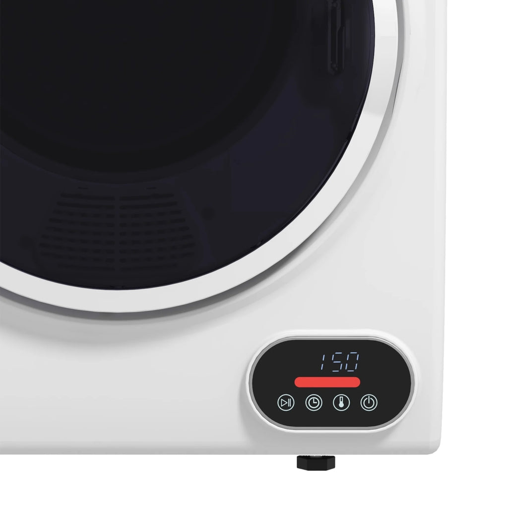 HOMCOM 1.5 cu Ft 120V Charcoal Gray Electric Dryer