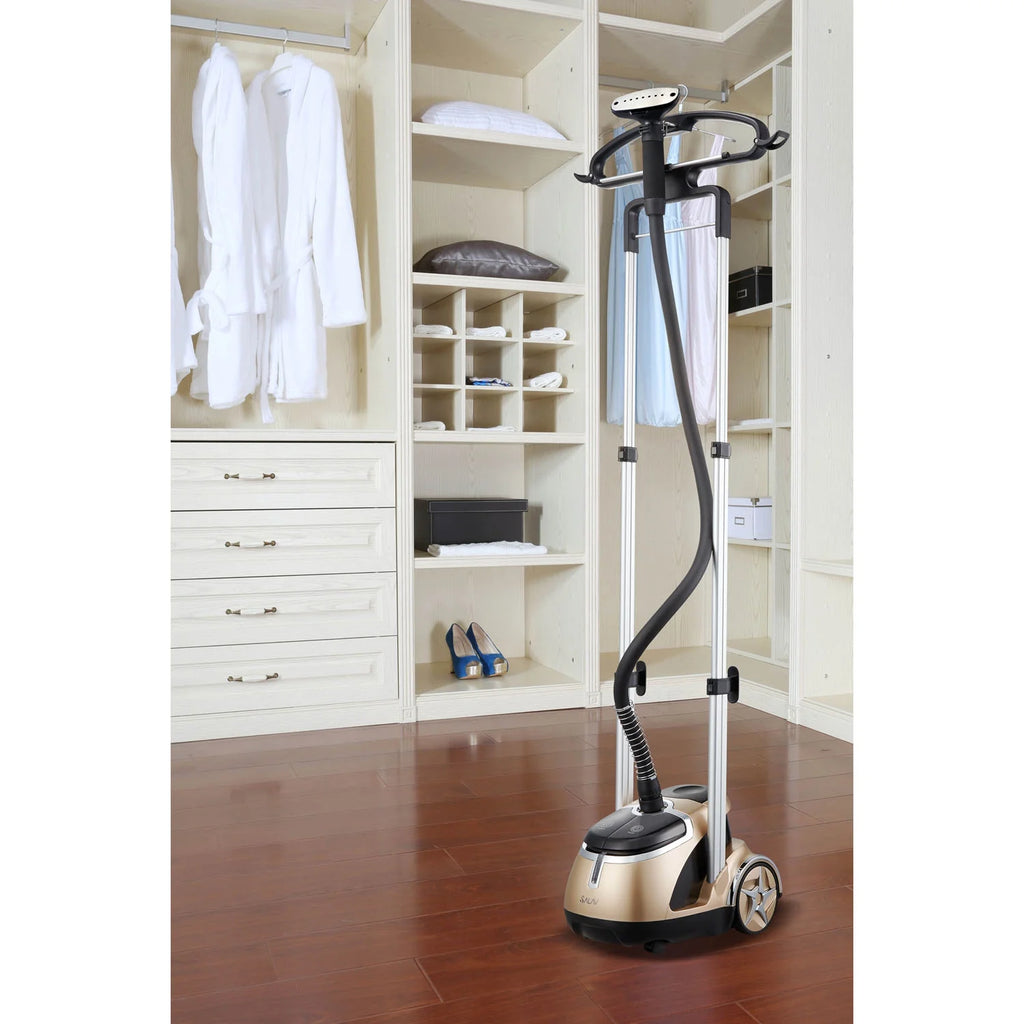 SALAV? Professional Series Garment Steamer with Stainless Steel Plated Nozzle in Gold