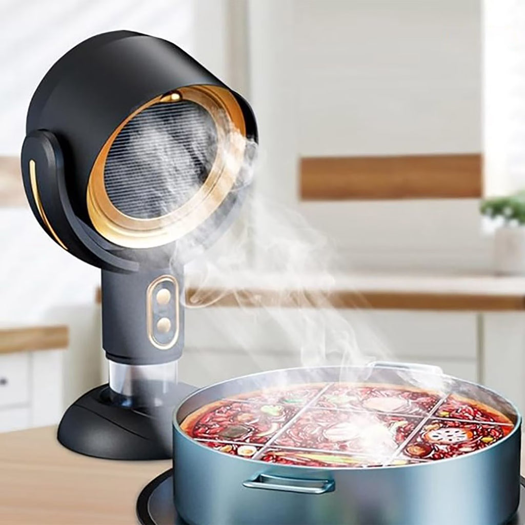Portable Range Hood With Speed Exhaust Fan Detachable Filter Oil Collection Cup Tabletop Kitchen Range Hood (including 5 Filters And 5 Oil Filters)