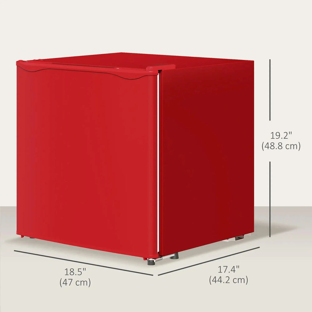 Resenkos 1.1 Cu.Ft Countertop Mini Freezer, Compact Upright Freezer with Removable Shelves, Red
