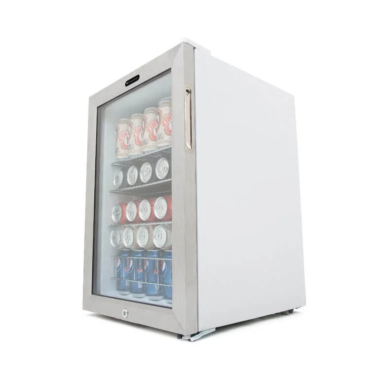 Whynter 24'' Beverage Refrigerator Cooler, 140 Cans Beverage Fridge, Built in or Freestanding Beverage Center with Stainless Steel Door