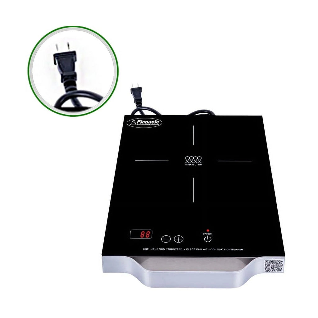 Equator 11inch Portable Single-Burner Induction Cooktop - with Handle in Black
