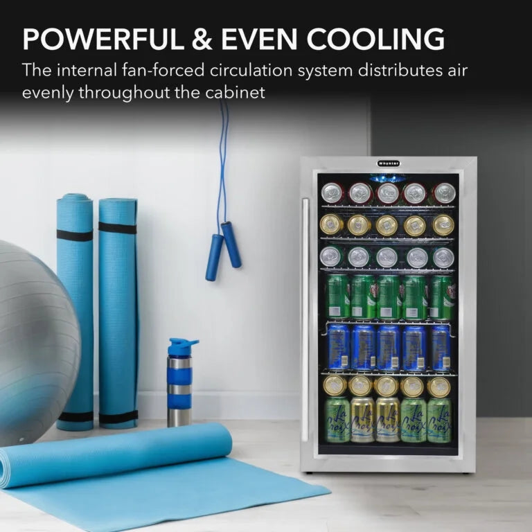 Whynter Beverage Refrigerator Stainless Steel 120 Can Capacity BR-130SB
