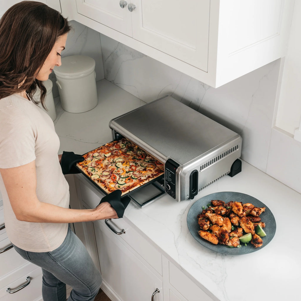 Ninja?? SP101 Foodia?�� 8-in-1 Digital Air Fry Oven, Flip-Away for Storage, Dehydrate, Keep Warm